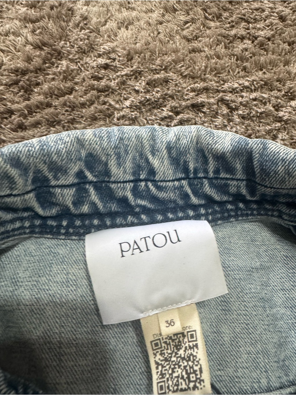 Patou Short-sleeved cotton blend jacket - Picture 4 of 6